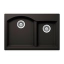 Ver imagem 1 de Cuba de Cozinha em Quartzo Schock By Arell 204 + Válvula de Inox com Cesto e Tampa Decorativa