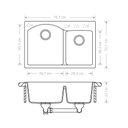 Ver imagem 3 de Cuba de Cozinha em Quartzo Schock By Arell 204 + Válvula de Inox com Cesto e Tampa Decorativa