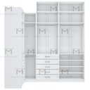 Ver imagem 4 de KIT CLOSET MODULADO 2 ALTURAS 4 MÓDULOS M451.B (CLOSET, CASA) MUNDI MOVEIS