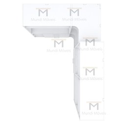 KIT CLOSET MODULADO 2 ALTURAS 4 MÓDULOS M451.B (CLOSET, CASA) MUNDI MOVEIS - 7