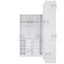 KIT CLOSET MODULADO 2 ALTURAS 4 MÓDULOS M451.B (CLOSET, CASA) MUNDI MOVEIS - 6
