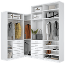 Ver imagem 1 de KIT CLOSET MODULADO 2 ALTURAS 4 MÓDULOS M451.B (CLOSET, CASA) MUNDI MOVEIS