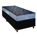 Ver imagem 1 de Cama Box Preto Solteiro + Colchão Molas Ensacadas Petrus Paropas