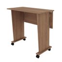 Ver imagem 4 de Mesa Escrivaninha Multiuso Dobrável Me4117 Amêndoa Tecnomobili