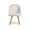 Ver imagem 1 de Cadeira para Mesa de Jantar Lua Linho Nude 100