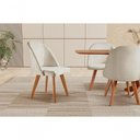Ver imagem 4 de Cadeira para Mesa de Jantar Lua Linho Nude 100