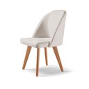 Ver imagem 2 de Cadeira para Mesa de Jantar Lua Linho Nude 100