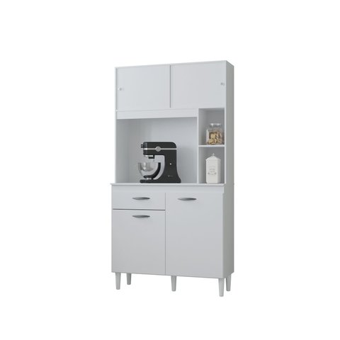 Armário para Cozinha Kit Duda 90 Cm Branco