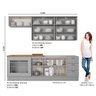 Cozinha Compacta 6 Peças Com Módulo Forno De Embutir Amy Casa 812 - 2