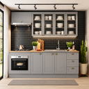 Ver imagem 5 de Cozinha Compacta 6 Peças Amy Casa 812 MDF Forno Embutir Cooktop Modulada Americana 240cm