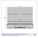 Ver imagem 3 de Kit 2 Peças com Estante para TV até 65 Polegadas 100% MDF e Buffet Atlanta Branco