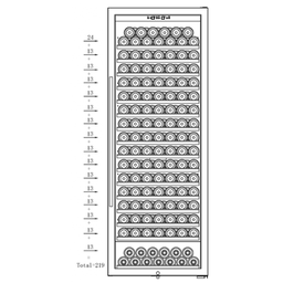 Adega Dual Zone Modelo Cellar - 220v/600l/219 Garrafas - Dsr - 2