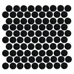 Pastilha de Vidro Ball Black 3x3 Placa 30x30cm - 1313060002