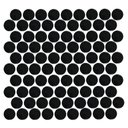 Ver imagem 1 de Pastilha de Vidro Ball Black 3x3 Placa 30x30cm - 1313060002