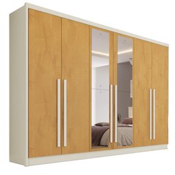 Guarda Roupa Valência 6 Portas 6 Gavetas Espelhado Mdf - Mademarcs - 2