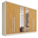 Ver imagem 2 de Guarda Roupa Valência 6 Portas 6 Gavetas Espelhado Mdf - Mademarcs