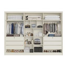 Guarda Roupa Valência 6 Portas 6 Gavetas Espelhado Mdf - Mademarcs - 3