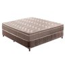 Cama Box Casal: Colchão Ortopédico Paropas D33/EP Confort Ultra Firme + Base CRC Rústico Brown( - 1