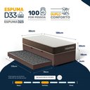 Ver imagem 2 de Cama Box Baú Solteiro com Colchão de Espuma D33 Double Comfort + Auxiliar 88cm