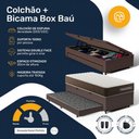 Ver imagem 5 de Cama Box Baú Solteiro com Colchão de Espuma D33 Double Comfort + Auxiliar 88cm