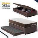 Ver imagem 6 de Cama Box Baú Solteiro com Colchão de Espuma D33 Double Comfort + Auxiliar 88cm