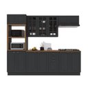 Ver imagem 2 de Armário de Cozinha Modulada Completa Fidelitá Nara 100% MDF 5 Peças 270cm 14 Portas 2 Gavetas com