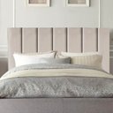 Ver imagem 2 de Cabeceira Cama Box Solteiro Estofada Carla 90 Cm Suede:bege