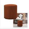 Puff Banqueta Viena Decorativo Redondo Veludo Terracota - 4