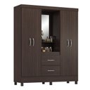 Ver imagem 2 de Guarda Roupa Capelinha Lord 4 Portas + Espelho - Demóbile:café Touch