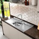 Ver imagem 1 de Pia de Cozinha Plus 30 de 120x53 Cinza com Cuba Concreto Aerado Ghel Plus