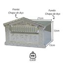 Ver imagem 2 de Caixa de Correio Cartas Tijolinho Inox Embutir 15x21x12cm