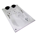 Ver imagem 1 de Banheira Dupla Supreme COMPLETA com hidro em acrílico 110V