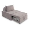 4 em 1 Poltrona, Puff, Chaise e Cama Ares Bege Estofama - 1