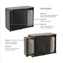 Ver imagem 7 de 4 em 1 Poltrona, Puff, Chaise e Cama Ares Bege Estofama