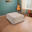 Ver imagem 4 de 4 em 1 Poltrona, Puff, Chaise e Cama Ares Bege Estofama