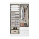 Ver imagem 3 de Guarda Roupa Casal Astro 4 Portas 2 Gavetas Branco - Thb Móveis