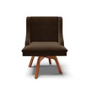 Ver imagem 4 de Kit 10 Cadeiras de Jantar Liz Suede Marrom Base Giratória de Madeira MM30 - D’Rossi