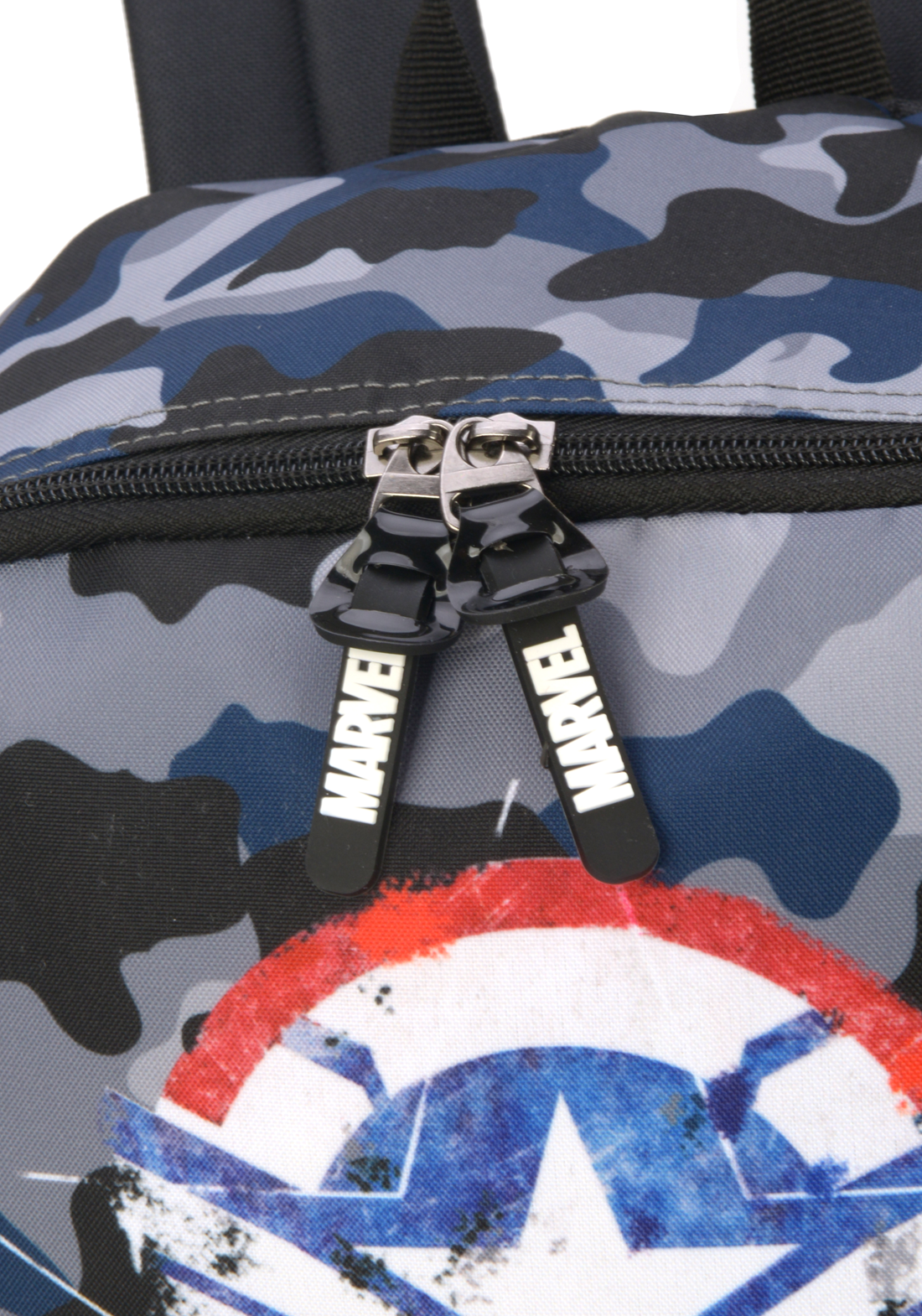 Mochila Costas Juvenil Capitão America Marvel Camuflada:azul - 6