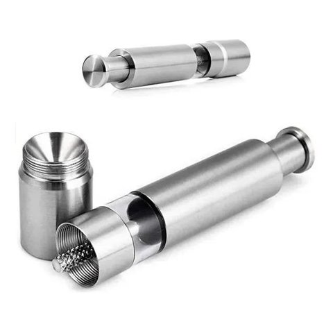 Moedor Gourmet Inox para Pimenta Sal Grosso Temperos Prático