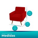 Ver imagem 5 de Poltrona Panamá Ergonomica Veludo D26 - Meu Estofado:marrom Cookiee