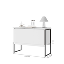 Ver imagem 2 de Buffet Aparador Luxo Roma - Branco e Preto