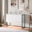 Ver imagem 1 de Buffet Aparador Luxo Roma - Branco e Preto