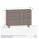 Ver imagem 4 de Kit 2 Peças com Estante para TV até 65 Polegadas e Buffet Atlanta