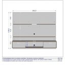 Ver imagem 3 de Kit 2 Peças com Estante para TV até 65 Polegadas e Buffet Atlanta Marrom