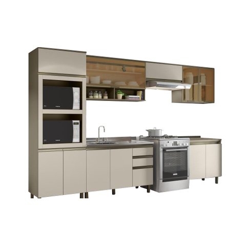 Cozinha Modulada Conect com 6 Peças Duna/cristal - Henn