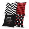 Kit 4 Capas De Almofadas Decorativas Own Netflix Pipoca Edredom Conchinha e Você 45x45cm - 1