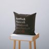 Kit 4 Capas De Almofadas Decorativas Own Netflix Pipoca Edredom Conchinha e Você 45x45cm - 5