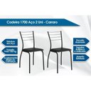 Ver imagem 4 de Conjunto: Mesa de Cozinha Multiuso Dobrável e 2 Banquetas 1700 Prata/branco - Prata/branco -