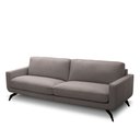 Ver imagem 5 de Sofá Decorativo Thalia 3 Lugares Sala de Estar 240cm Pés em Aço Couro Avelã G88 - Gran Belo