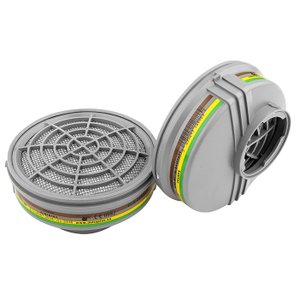 Filtro para Mascara Respirador Jupiter M6000 Abek1 com 2 Peças Deltaplus M6400 Unico